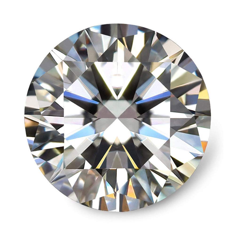 GEMHUB CVD Loose Diamond 0.83 Carat White-J Color 6.00 mm Size Round Brilliant Lab Grown Diamond