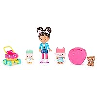 Gabby's Dollhouse, Kitty Care Figure Set with Gabby, Baby Box, Baby Benny Box, Surprise Toys & Dollhouse Accessories, Kids Toys for Girls & Boys 3+