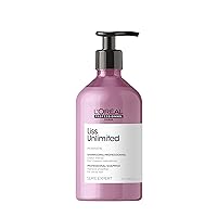 L'Oreal Professionnel Liss Unlimited Shampoo | Provides Long-Lasting Frizz & Humidity Protection| Moisturizing & Smoothing | For Frizzy & Textured Hair Types | With Prokeratin | 16.907 Fl. Oz.