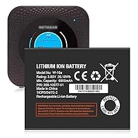 W-10a Battery, 6800mAh High Capacity Li-ion Replacement Battery for Netgear MR1100 AT&T Nighthawk M1 LTE Mobile Hotspot Route