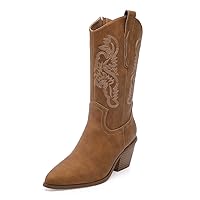SODERY Cowboy Boots for Women for