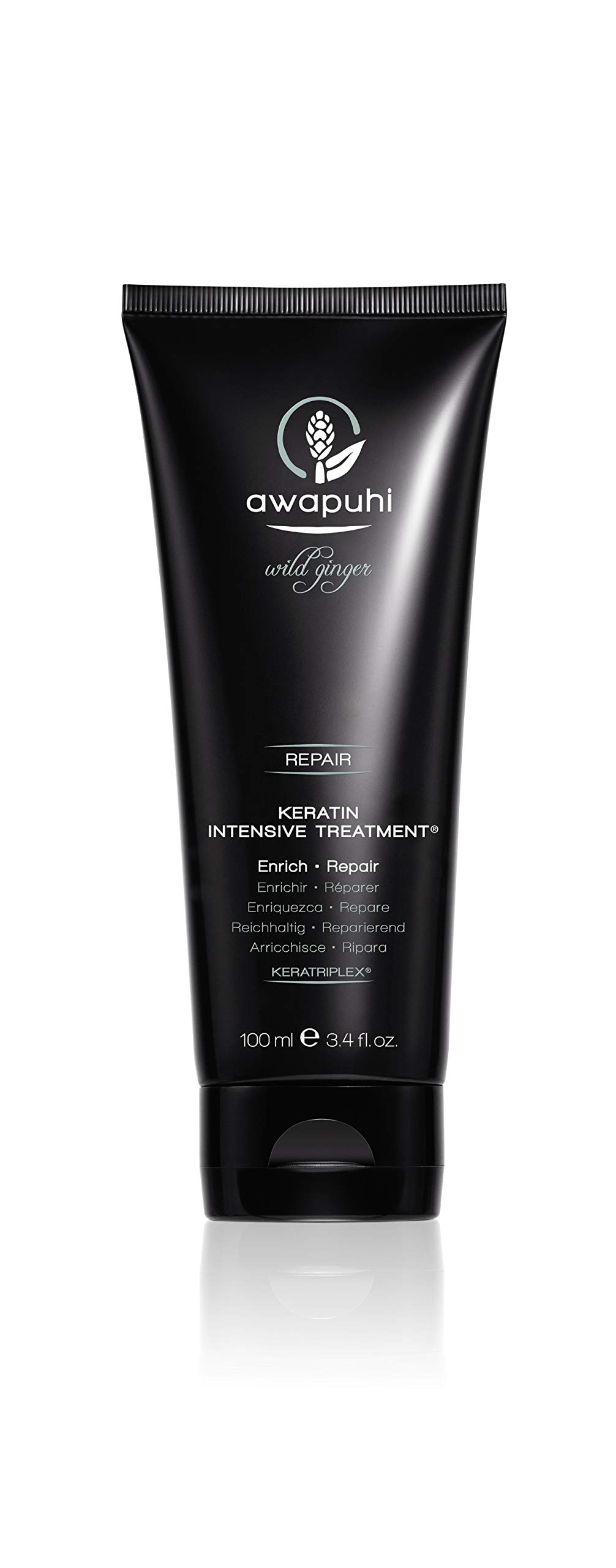 Awapuhi Wild Ginger by Paul Mitchell Keratin Intensive Treatment, Rebuilds + Repairs, For Dry, Damaged + Color-Treated Hair