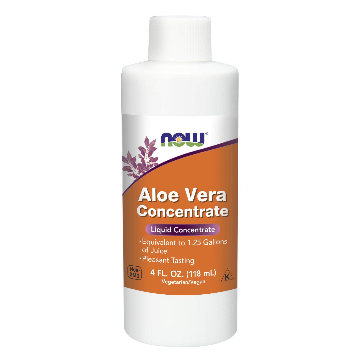 NOW Supplements, Aloe Vera Concentrate (40:1 Concentrate Contains Active Polysaccharides), 4-Ounce