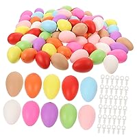 ERINGOGO 100pcs Easter Eggs Plastic Egg Craft Egg for DIY Craft Easter DIY Eggs Blank Plastic Egg Eggs Craft