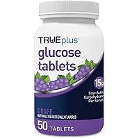 TRUEplus® Glucose Tablets, Grape Flavor - 50ct Bottle