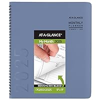 AT-A-GLANCE 2025 Planner, Monthly, 9” x 11”, Large, Contemporary, Slate Blue (70250X2025)