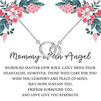 TGBJE Miscarriage Gifts Mommy Of An Angel Necklace Pregnancy Loss Memorial Gift For Mommy Remembrance Gift Sympathy Gift