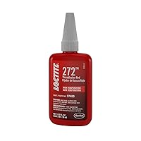 Loctite 272 Threadlocker for Automotive: High-Strength, High-Temperature, Anaerobic, Heavy-Duty Applications, Works on All Metals | Red, 36 ml Bottle (PN: 37480-492143)