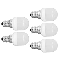5 Stück Glühbirnen mit E12-Gewinde, Weiches Licht, 1,5 W, 75 Lm, LED-Glühbirnen für Schreibtischlampe, Deckenventilator, Wandleuchte, AC220 V, Weißes Licht 3000 K, für den