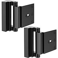 Door Lock for Home Security (2-Pack) - Easy to Install Door Latch Device, Aluminum Construction,Door Locks for Door Security | Child Proof & Tamper Resistant, Black Door Locks