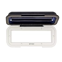 EMCWT1 Universal in Dash Water Resistant Waterproof Tinted Radio Shield Receiver Cover (White Base)