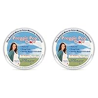 Preggie Pop Drops - 21 Drops - Morning Sickness Relief During Pregnancy - Safe for Pregnant Mom & Baby - Gluten Free - Four Flavors: Lemon, Raspberry, Green Apple, Tangerine (Pack of 2)