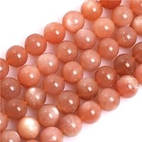 JOE FOREMAN 10mm Orange Sunstone Beads for Jewelry Making Natural Gemstone Semi Precious Round AAA Grade 15