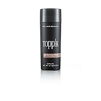 Toppik Hair Building Fibers, Light Brown, 27.5g | Fill In Fine or Thinning Hair | Instantly Thicker, Fuller Looking Hair | 9 Shades for Men & Women