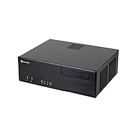 SilverStone Technology SST-GD05B-3.0-USA USB3.0 Aluminum/Steel Micro ATX HTPC Computer Case with 2 USB 3.0 Front Ports in Black GD05B-3.0-USA
