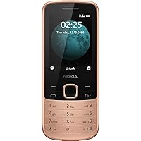Nokia 225 4G Dual-SIM 64MB Factory Unlocked 4G Cellphone (Sand) - International Version