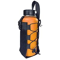 Tactical Water Bottle Pouch, Molle Water Bottle Holder, Black/Brown/Green Water Bottle Bag for Outdoor Sports