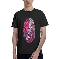 Darling in The Franxx Shirt Mens Anime Casual Fashion Cotton Crew Neck Short Sleeve Tops T-Shirt Summer for (Men,Man,Mens)