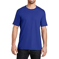 Mens Short Sleeve T-Shirt Shoulder to Shoulder Taping 100% Combed Cotton Crew Neck T-Shirt for Men