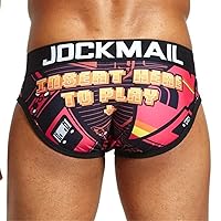 JOCKMAIL Brand Sexy Men Underwear hot Fun Playful Printed Men briefs Men Panties
