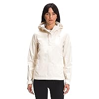 THE NORTH FACE Women’s Venture 2 Waterproof Hooded Rain Jacket (Standard and Plus Size), Gardenia White 2, Medium