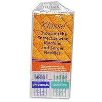 Klasse Two Pack Universal and Quilting Sewing Machine Needles