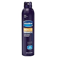 (2 Pack) Vaseline Mens 24 Hour Hydration Spray On Lotion, Fast Cooling, 6.5 Ounces each