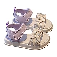 Girls' Sandals Summer Children's Soft Sole Shoes Pearl Decoration Fashion Girls' Bow Princess Shoes Girls Sandals Size 9