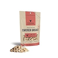 Freeze Dried Raw Single Ingredient Dog Treats, Chicken Breast, 2.1 oz