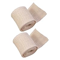 BESTOYARD 4 Rolls Burlap Roll Burlap Bows for Crafts Decoration Ribbon Christmas Natural Burlap Ribbon Wrapping Ribbon Winter Burlap Ribbon DIY Ribbon Hand Decor Linen Homemade Supplies Gift