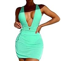 Lime Green Swimsuits for Women One Piece Push Up Bathing Suit Tops for Women