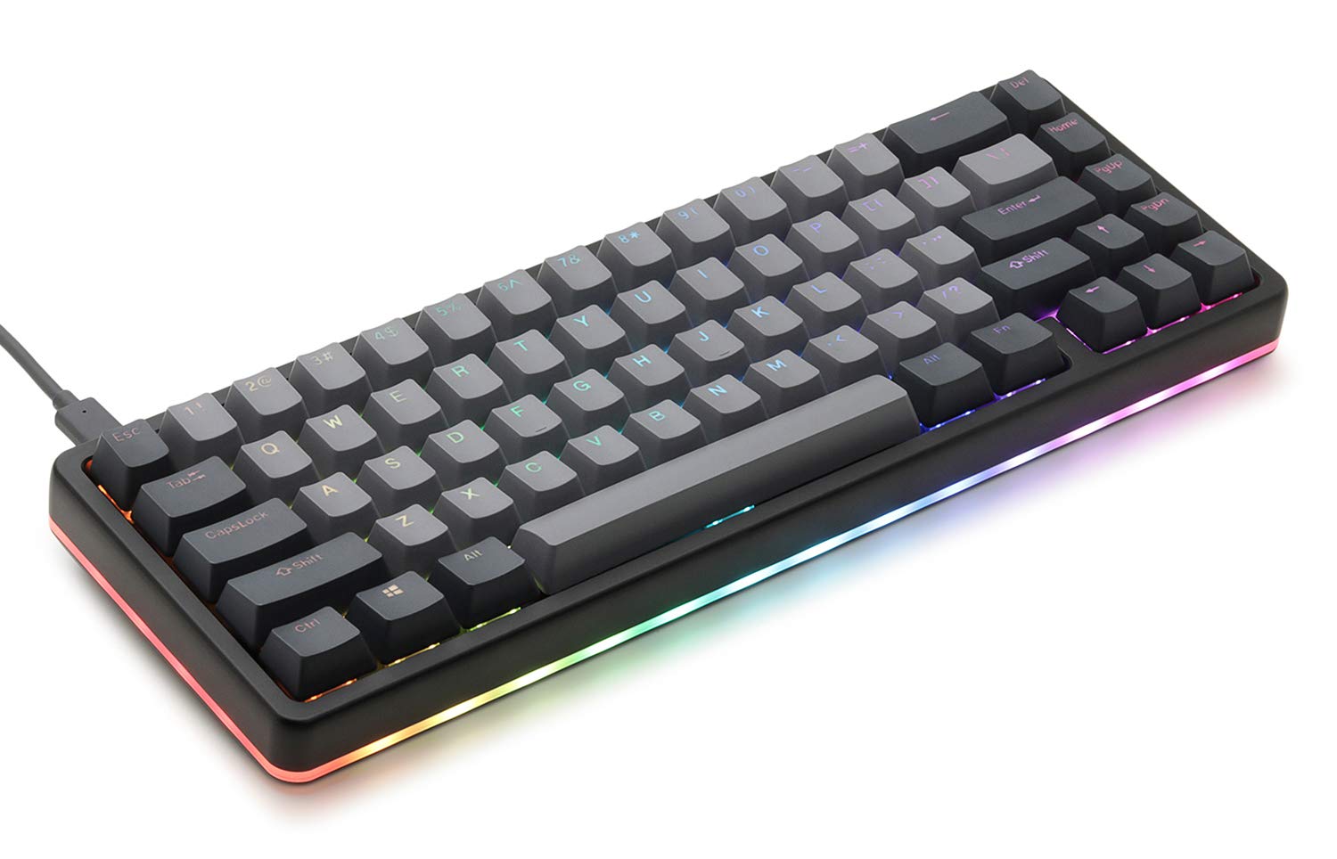 DROP ALT High-Profile Mechanical Keyboard — 65% (67 Key) Gaming Keyboard, Hot-Swap Switches, Programmable Macros, RGB LED Backlighting, USB-C, Doubleshot PBT, Aluminum Frame (Cherry MX Brown, Black)