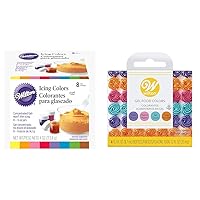 Wilton 8-Count Icing Colors and Neon Gel Food Color Set