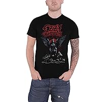 Ozzy Osbourne T Shirt Angel Wings Logo Official Mens Black