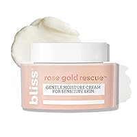 Bliss Rose Gold Rescue Moisturizer - 1.5 Oz - Gentle Face Cream - Soothing Rose Water & Nourishing Colloidal Gold for Sensitive Skin - Fragrance-Free - Clean - Vegan & Cruelty-Free Bliss Rose Gold Rescue Moisturizer - 1.5 Oz - Gentle Face Cream - Soothing Rose Water & Nourishing Colloidal Gold for Sensitive Skin - Fragrance-Free - Clean - Vegan & Cruelty-Free