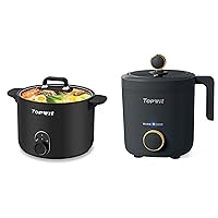 Topwit Hot Pot Electric & 1.2L Small Rice Cooker