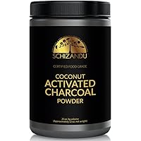 Organics Activated Coconut Charcoal Powder - Vegan, Organic, Non-GMO, Large Bottle