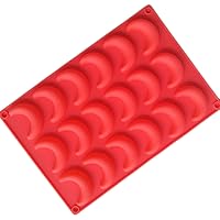 18 Cavity Moon Silicone Mold for Cake Chocolate Ice Tray Panna Cotta Pudding Jelly Candy Baking mold