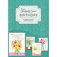 Faithfully Yours 54037 Bless Your Day Birthday Boxed Greeting Cards with Scripture