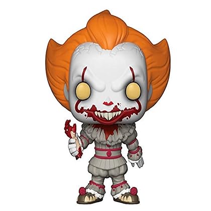 Funko Pop! Horror: IT - Pennywise with Severed Arm, Amazon Exclusive Collectible Figure, Multicolor