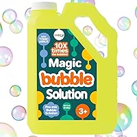 Colorful Bubble Solution Refill 32 OZ | Non-Toxic Pre-Mix Bubble Refill Solution No Mixing or Measuring Required | Bubbles for Kids | Bubbles Bulk | Bubble Machine Solution | Giant Bubble Solution