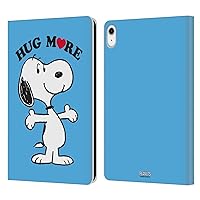 Head Case Designs Officially Licensed Peanuts More Snoopy Hug Leather Book Wallet Case Cover Compatible with Apple iPad 10.9 (2022)