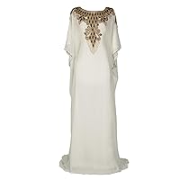 Covered Bliss Aceil Kaftan for Women -3/4 Sleeve Maxi Dress, Elegent Luxury Party Wear