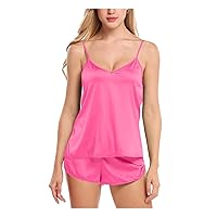 Women's Sexy Lingerie Sexy-Lingerie Sleepwear Satin Silk Babydoll Lace Up Nightwear Pajamas Set Lingerie