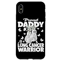 iPhone XS Max Proud Daddy Of A Lung Cancer Warrior Boxing Gloves Case