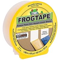 FROGTAPE Delicate Surface Painter's Tape with PaintBlock, 1.88 inch width, Yellow (280222)
