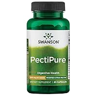 Swanson PectiPure Modified Citrus Pectin-Supports Digestive Health and Cellular Health-Delivers Minimum of 82% Galacturonic Acid-Natural Wellness Supplement (60 Capsules, 600mg Each)