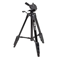 SLIK U884 4-Stage Compact Lightweight Folding Aluminum Travel Portable DSLR/SLR Video/Camera Tripod with 3-Way Pan Head for Canon Nikon Sony Cameras with Carry Case - Black (612-687)