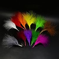 Tigofly 30 pcs 3 Colors Mixed Black Barred Natural Grizzly Rooster Hackles  Feathers Fly Tying Materials