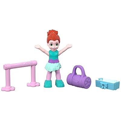 Polly Pocket Tiny Pocket Places Ballet Compact with Micro Lila Doll &  Accessories